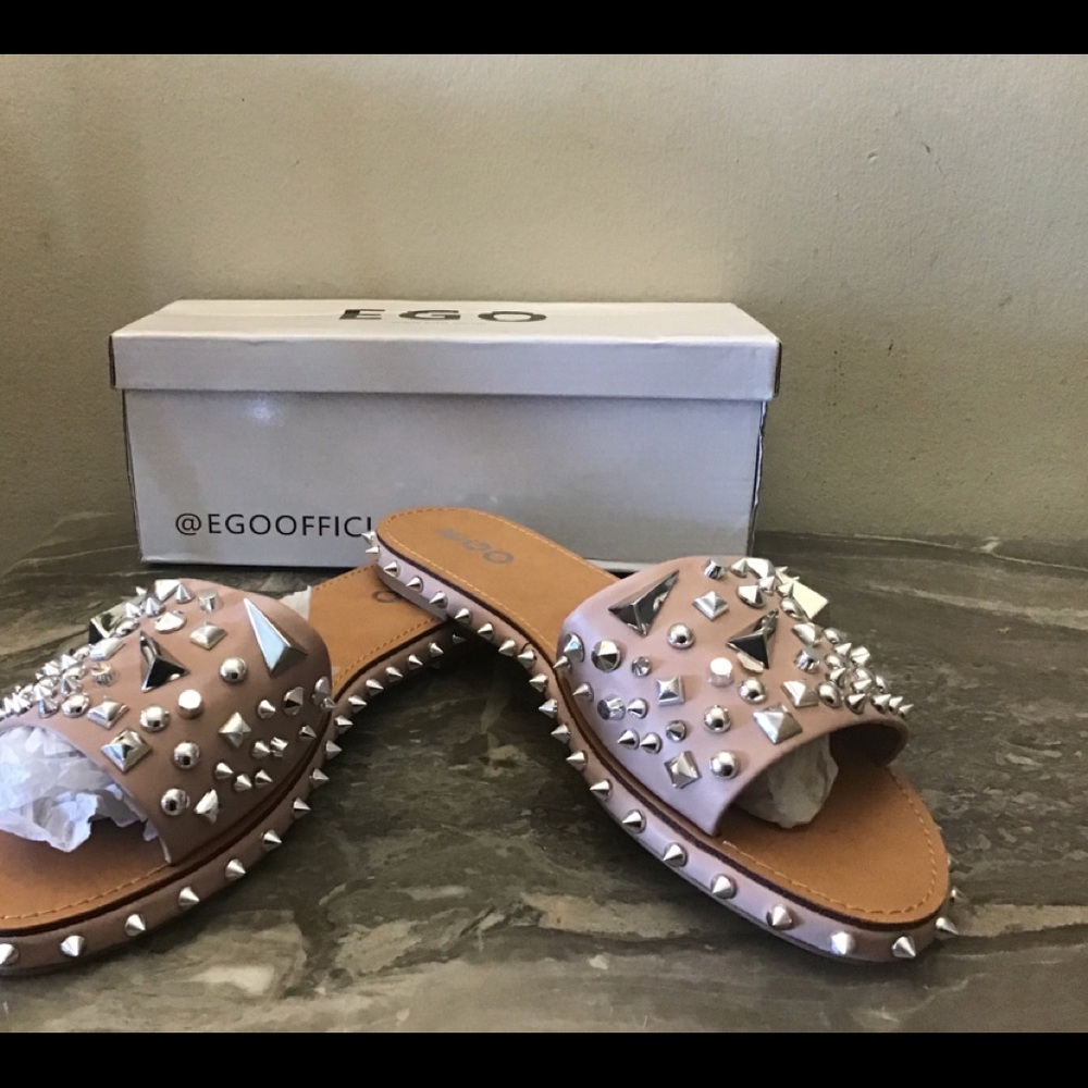 Toni Studded Detail Slider Sandal